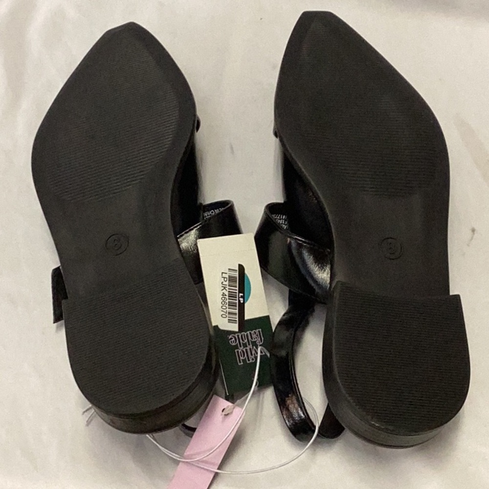 Peyton Double Buckle Slingback Flats Memory Foam Insole - Wild Fable - black - Picture 7 of 7